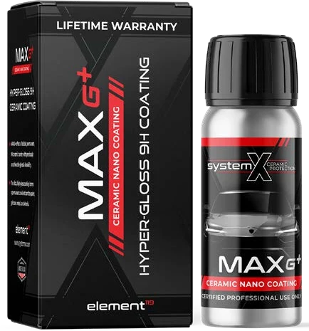 System X Max G+ bottle and box